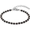 Breil Bracciale Uomo Black Onyx mod TJ2409 in Acciaio / Pietra colore Argento / Nero