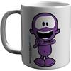 CYPBRANDS CyP Brands-Me Humanity - Tazza, Tazze da colazione, Utensili divertenti, Personaggio Entusiasmato, Bianco, Prodotto Ufficiale
