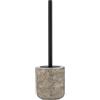 Wenko Fedio-Porta scopino per WC, Ceramica, Gold, 11.5 x 39.5 x 11.5 cm