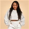 BeastPink Felpa da Donna Bliss Cropped Grey