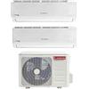 Ariston Climatizzatore Dual Split Inverter 9+9 Btu PRIOS R32 DUAL 2x25/50XD0