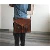Fatto a mano Borsa da uomo in vera pelle vintage messenger a tracolla per laptop nuova pro...