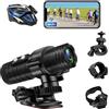 TANGMI Action Cam, WiFi Action Camera, 1080P HD & 120° Grandangolo Telecamera Moto con Livellamento Automatico Dell'orizzonte e Batteria Grande per 7 Ore