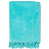 PARAMAISON Telo Mare Cotone 90x170 cm, con Frange, Asciugamani Spiaggia, Lettino| Azzurro