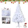 LZQ Albero di Natale 150cm Artificiale Innevato Bianco PVC con 300 Rami, Folto Realistico con Supporto Metallo Montaggio Rapido, per Decorazione Natalizia