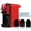 PYRAMIDEA Macchina per Caffè 3 in 1 Digitale Compatibile con Nespresso Dolcegusto e Cialde Bevande Fredde da 0,6L Rosso ICP311RPLUS