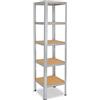 shelfplaza® 180x50x50cm HOME Scaffale metallo per carichi pesanti zincato con 5 ripiani con 175kg capacità di carico/Scaffali in metallo per garage come scaffali per ripostiglio o officina