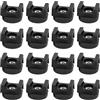 luolety Supporto magnetico con cerniera, 20 pezzi, 22 mm, base magnetica multiuso per cavi, organizer per cavi, per casa, ufficio, auto, barca, organizzazione dei cavi