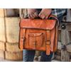 Fatto a mano Borsa messenger in pelle di capra per tutti i giorni Borsa per PC portatili u...