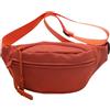 MIGIFTDY Cintura Borsa a Tracolla, Zaino Monospalla Tracolla, Regolabile Borsello Tracolla, Spalla Sling Bag, Piccolo Crossbody Bag Tasca Multifunzionale per Viaggio Escursionismo Ciclismo (Arancione rosso)