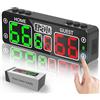 YZ Tabellone segnapunti digitale aggiornato con timer, mini tabellone segnapunti elettronico magnetico, tabellone segnapunti portatile a LED, segnapunti per cornhole per giochi interni ed esterni