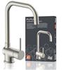 EISL NI182GANI FUTURA - Miscelatore monocomando per lavello da cucina, con bocca alta, effetto acciaio INOX