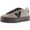 victoria Sneaker Barcelona Ciclista Crosta di Pelle & Piattaforma & Pezzi A Contrasto 1092171 per Donna Beige 37