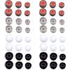 ASYKNM 48 Pezzi Tappi Auricolari di Ricambio in Silicone, Cuscinetti Auricolari per Cuffie, Compatibili con la Maggior Parte delle Cuffie In-Ear, 4 Colori, 3 Dimensioni (11/12/13 mm)