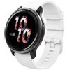MoKo Cinturino per Orologio Compatibile con Garmin Vivoactive 4S/Venu 4 41mm/3S/2S/Forerunner 265S/255S/255S Music/Vivomove 3S, 18 mm Cinturino Sportivo di Ricambio in Silicone, Bianco
