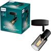 Philips Palms Spot, 1 faretto, 25W, attacco GU10, lampadina non inclusa, Grado di Protezione IP20, Nero