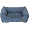 JACK AND VANILLA, Cuscino per Cane, Modello Riga Sofa, Colore Blu, Taglia M, 80 x 60 x 25 cm