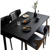 FANIVIN Tovaglia in PU Proteggere il piano del tavolo Impermeabile e antimacchia Facile da pulire Nero+rosso Dimensioni 70x160cm