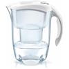 Brita Elemaris Caraffa con Filtro Acqua, Imbuto e caraffa - San, Coperchio - ABS/ASA, 23 x 8 x 26 cm, Bianco, 23.0 x 8.0 x 26.0 cm