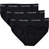 Calvin Klein Hip Brief 3pk 000nb3129a, Slip Uomo, Black/Black, S