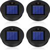 LURICO 4 Pezzi Parti di Ricambio Lampada Solare, Luci Solari di Ricambio Top, Scatola Batteria Solare, accessori elettronici lanterne, Lampade Solari di Ricambio con Lampadine a LED (φ7cm)