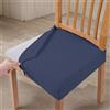 Litinliv Coprisedie 4 Pezzi, Coprisedia Elasticizzati, Impermeabile Fodere per Sedie, Copri Sedia da Cucina, Coprisedie Universali, Coprisedia Lavabile, Fodere Sedie Removibili per Soggiorno (Blu)