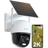 Imou 2K Telecamera da Esterno WiFi Senza Fili Solare, Telecamera Esterna