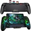 Elegamefy One-Piece Joypad Controller di ricambio per Nintendo Switch Controller/OLED, Switch Pro Controller con luce RGB fredda, programmabile/doppia vibrazione, turbo/wakeup