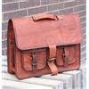 Fatto a mano Borsa a tracolla per laptop 14"X22" da uomo vintage in pelle con valigetta me...