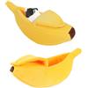NatureMan Cuccia creativa a forma di banana, calda e morbida cuccia a banana per riccio, criceto, cincillà, porcellini d'India, furetto (S)
