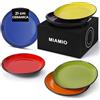 MIAMIO - Set di piatti/Set di stoviglie in ceramica stoneware - Collezione Le Papillon (Misto, 21 cm)