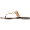 aleva, Sandali con Perline Donna, Arancione multicolore, 36 EU