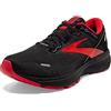 Brooks Ghost 14 Gtx, Scarpe da Corsa Uomo, Black Blackened Pearl Highriskred, 40 EU