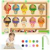 Ainiv Labirinto Magnetico Bambini, Magneti per Lavagna Magnetica in Legno, Numeri Colore Giocattoli Montessori per Bambini, Educativi Giocattoli Regalo per Ragazzi Ragazze 3 4 5 6 7 Anni (Gelato)