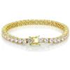 Michooyel Bracciale Tennis Bracciale con Diamanti Iced Out Bracciale con Zirconi Cubici 5A con Incastonatura per Uomo Donna 3mm 4mm 5mm 6mm, 18, 20, 23 cm