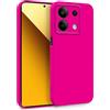 MyGadget Cover per Xiaomi Redmi Note 13 5G - Custodia in Silicone Morbido a Doppio Strato - Case con Protezione Fotocamera & Fodera Interna Antigraffio - Magenta Rosso