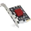 ELUTENG Scheda di Espansione PCI Express a 4 Porte (2 USB-A e 2 Tipo-C), 10Gbps Scheda USB 3.1 Compatibile con X1 X4 X8 X16 PC Desktop, Supporto Windows 11/10/8/7/XP