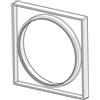 Hansa Bluebox prolunga rosetta 15 mm quadrata, 59914192, Bluebox [Rubinetteria Bagno > Accessori di Montaggio per Rubinetteria Bagno]