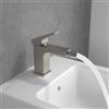 Villeroy & Boch Architectura Square rubinetto bidet, TVB12500100064, Architectura Square nichel spazzolato [Rubinetteria Bagno > Rubinetteria Bidet]