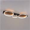 TRIO Leuchten Madera lampada a soffitto LED 3 sorgenti luminose, 643810387, Medera [Lampade per Interni > Lampade a Soffitto]