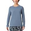 Schiesser Camicia da Notte a Maniche Lunghe Modal - Mix + Relax, Grigio Blu_182108, 46 Donna