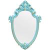 Eaoundm Specchio Antico Decorativo Parete Blu 41,9 x 28 cm