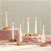 NUPTIO Vetro Uragano Portacandele 6 Pezzi 30cm Alto Candeliere Oro Portacandele In Metallo Candela Cero Bastone Senza Fondo Cilindro Portacandele Matrimonio Festa Centrotavola Sala Pranzo Decorazione
