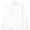 Lacoste-Men S L/S Woven SHIRT-CH5692-00, Bianco, L/XL - 43