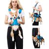 PETCUTE 5-IN-1 Zaino Frontale per Cani,Traspirante Marsupio per Cani con Cinturino Riflettente,Maniglia Confortevole,Regolabile,Borsa da Trasporto per Cane per Viaggio,Campeggio,Passeggiate