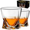 PARACITY Set di 2 bicchieri da whisky, bicchieri da cocktail vecchio stile, bicchieri da whisky da 10 once, bicchieri da bourbon, bicchieri da roccia per scotch, liquore, vodka, bourbon, regali da
