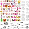 Theiuaoqwe Mini Cibi Cibo Giocattolo 150 Pezzi, Per Case Delle Bambole Decorazione | Cibo in Miniatura, Miniature, Stile Casuale, Decorazione Cucine in Miniatura, Resina, Scena Gioco Simulata