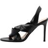 baradello, Sandalo in pelle Donna, Nero, 37 EU