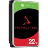 Seagate IronWolf Pro ST22000NT001 disco rigido interno 22 TB 7200 Giri/min 512 MB 3.5 Serial ATA III [ST22000NT001]