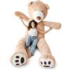 MKS Orso Peluche Gigante 340 cm con Rivestimento Lavabile Zip Duratura | Pupazzo Gigante, Regalo Perfetto per Tutte le Occasioni, Orsacchiotto Grande e Pupazzo San Valentino